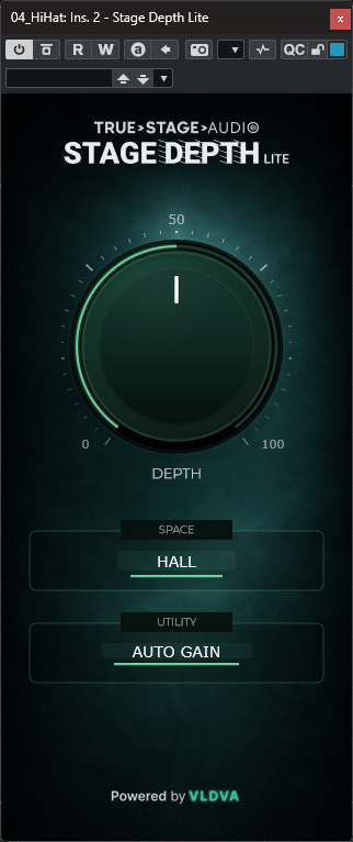 Stage Depth Lite plugin interface